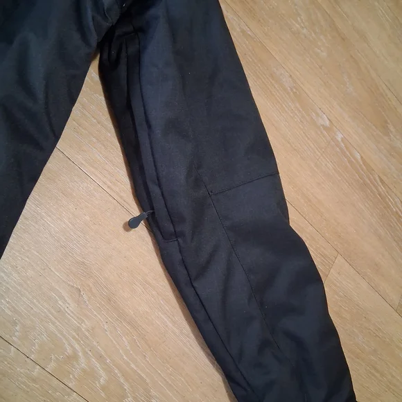 Avalanche Black Hooded Puffer Jacket with Brown Patch - Picture 3 of 10